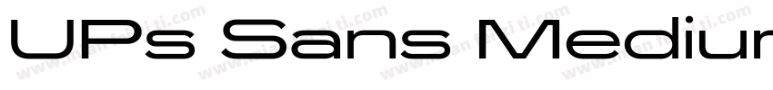 UPs Sans Medium Regu字体转换